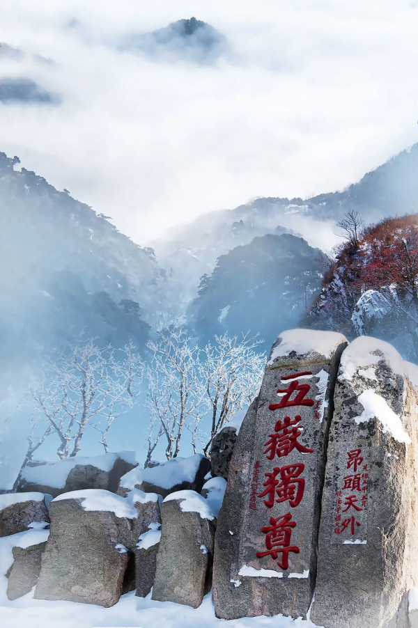 In pics: Snowfall graces Mount Tai