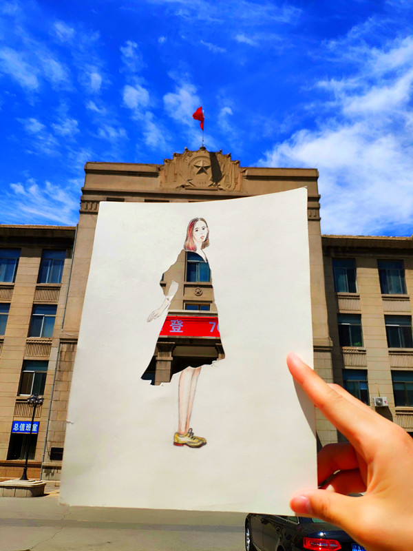 Liaoning University depicted on student’s fashion designs