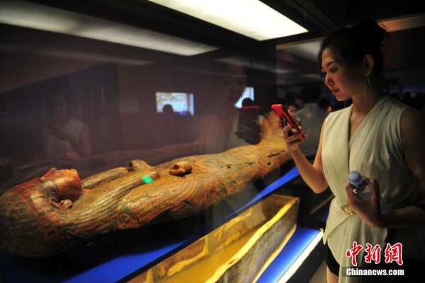 Egyptian antiques on display in Shenyang, NE China