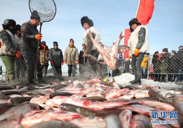 Shenyang fishermen celebrate festival catch