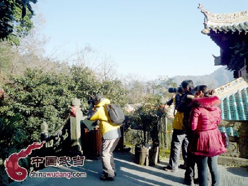 Famous Sina bloggers visit Wudang Mountains