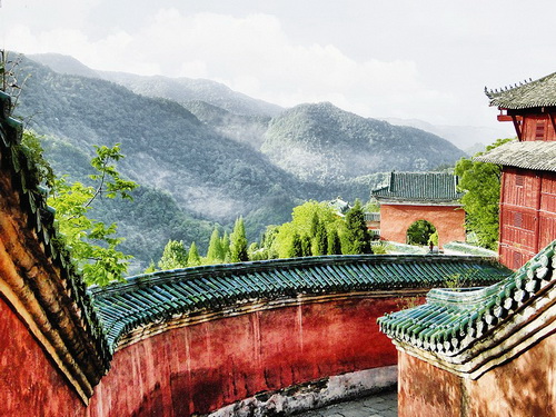 Spot on fabulous ancient architecture in Wudang