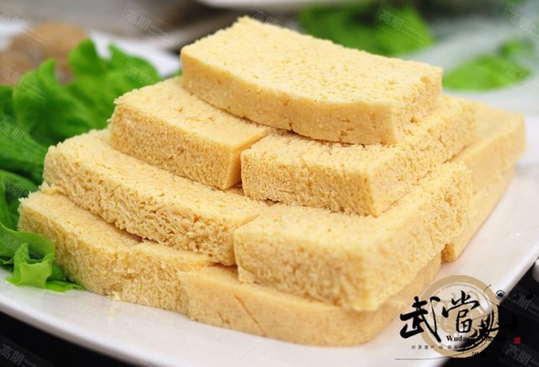 Frozen tofu, a green food of Wudang Mountains