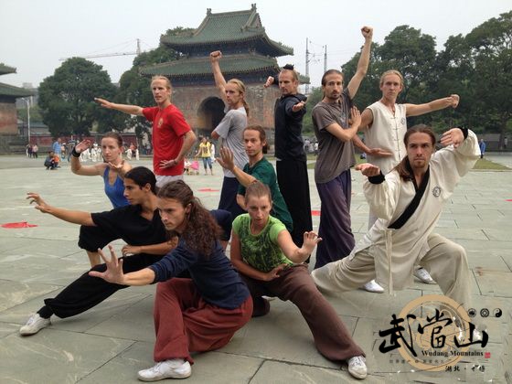 Overseas disciples perform Wudang kung fu on CCTV