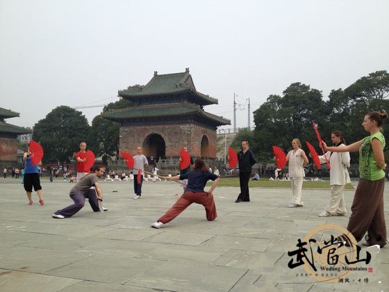 Overseas disciples perform Wudang kung fu on CCTV