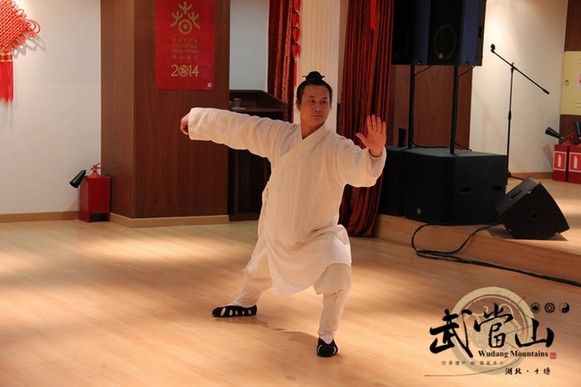 Kung fu masters teach in Moscow