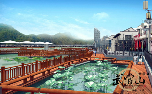 Taichi Lake builds deck for sightseeing