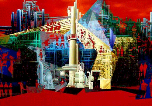 Xinjiang artist's famous oil industry paintings on display