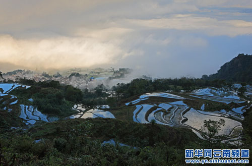 The best time to view terrace fields in Yuanyang county