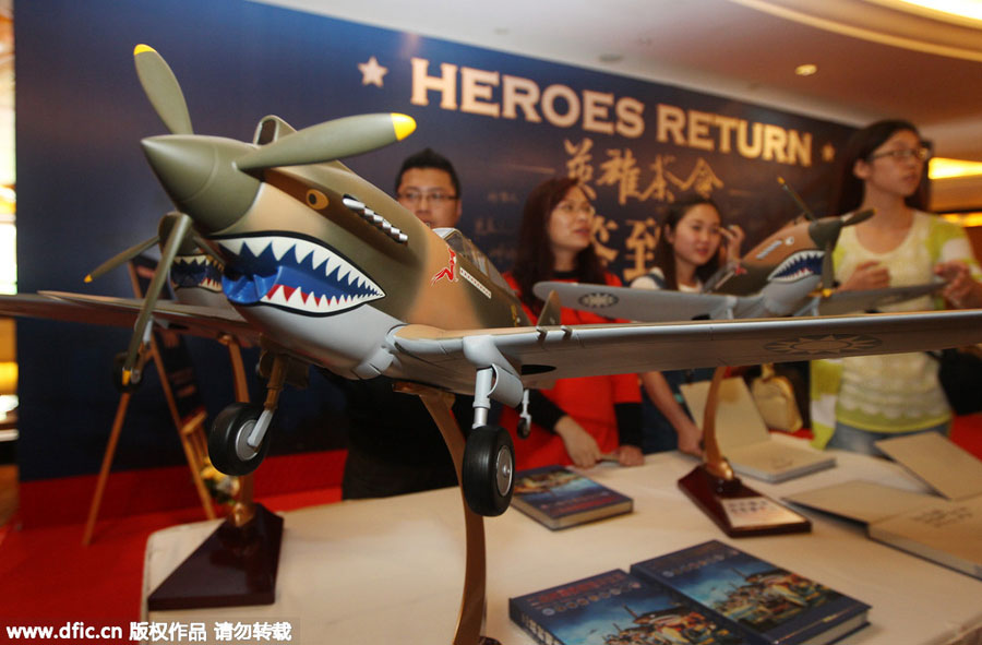 'Flying tigers' veterans mark war victory in Kunming