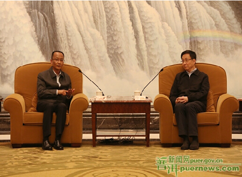 Shanghai leaders meet Pu’er delegates