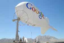 Google plans wireless blimps<BR>谷歌拟用飞艇造无线网