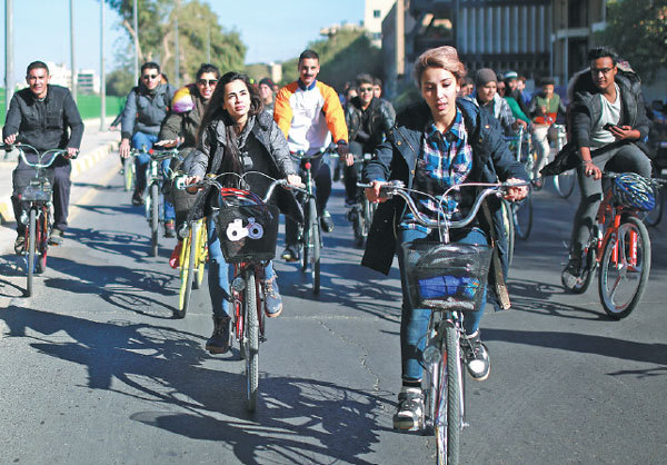 Pedal power inspires Iraqi women