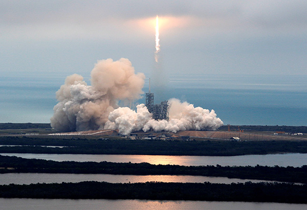 SpaceX launches rocket from historic NASA pad