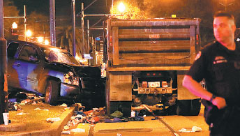 Pickup injures 28 US parade-goers