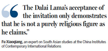 Beijing concerned over Dalai Lama border visit