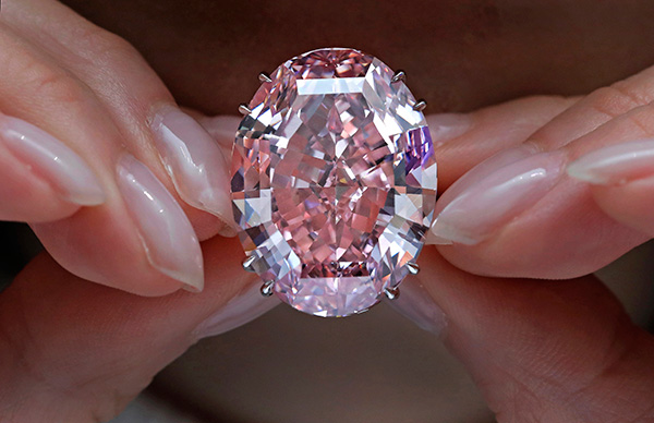 'Pink Star' diamond sparkles in $71.2 million record sale in HK