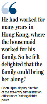 Foreign workers in Shanghai can bring their maids