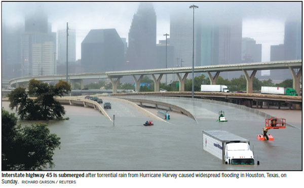 Houston crippled by flood; city sets up 'mega shelter'