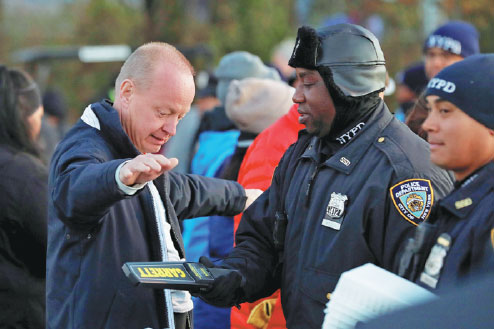 Security teams kept pace with marathon runners in New York