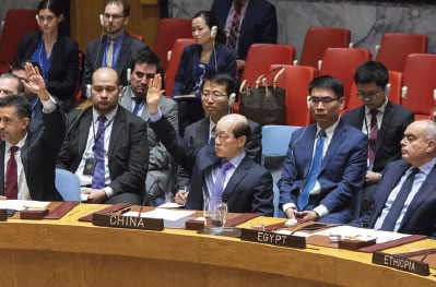 China, Russia veto sanctions by UN on Syria