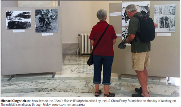 China WWII photo exhibit takes Capitol Hill