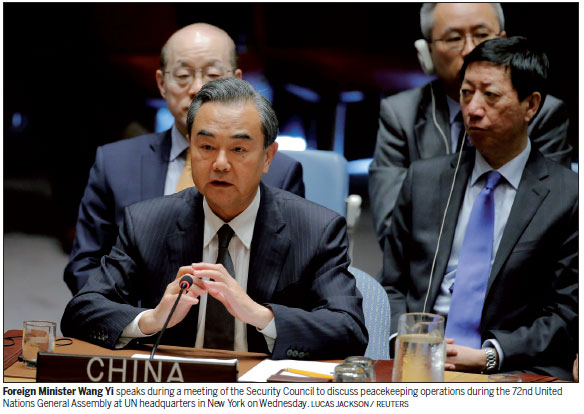 China backs UN peacekeeping reform