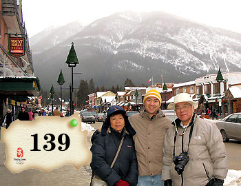 We are in Banff, Canada, and hoping to be in Beijing for the Olympic Games.