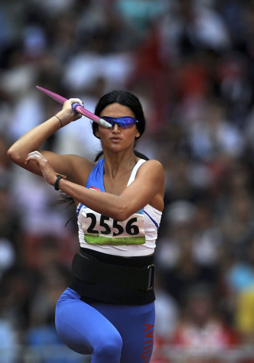 Leryn Franco, a Javelin thrower and Miss Paraguay runner-up
