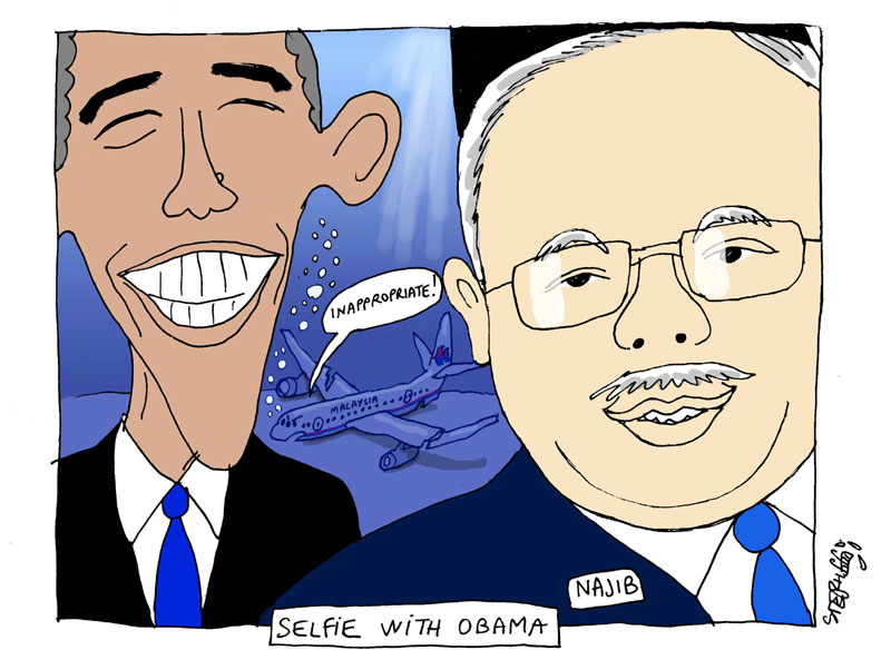 Selfie with obama