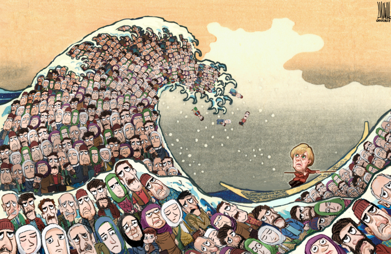 Refugee wave