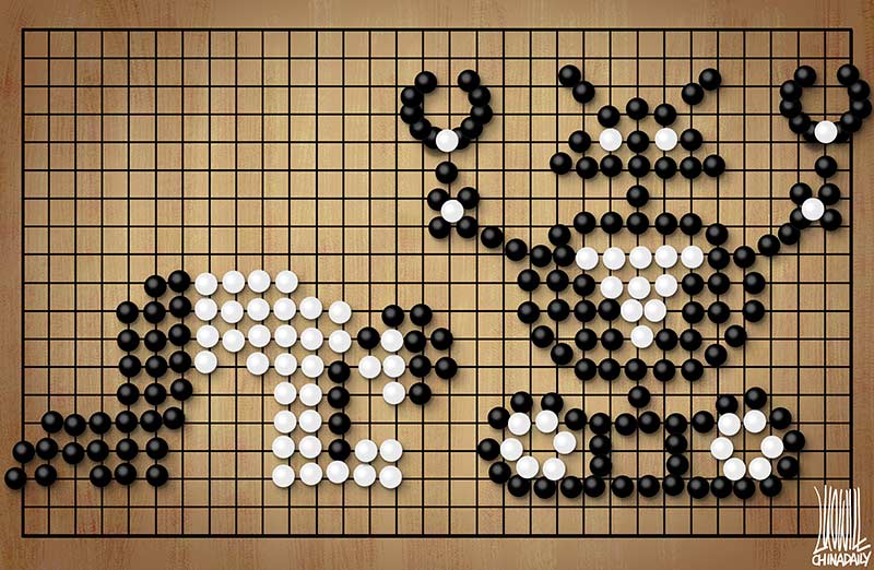 AlphaGo vs humans