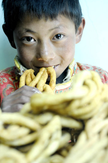 Tibetans celebrate the coming new year