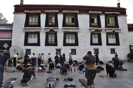 Praying Tibetan People