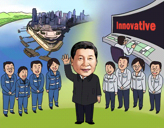 Cartoon commentary: China is building a prosperous society