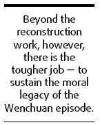 The spirit of Wenchuan