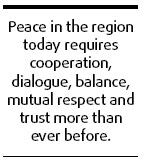 All-out effort for peace