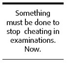 Stop cheating