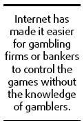 Curb online gambling