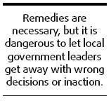 Remedies not enough
