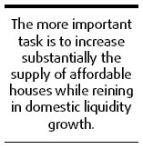 Worrisome house prices