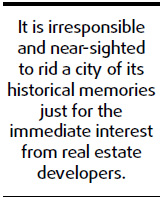 Keeping city memories