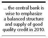 Healthy credit growth