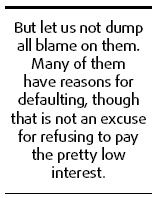 Students' loan defaults