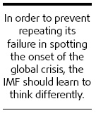 A necessary try for IMF