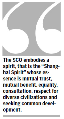 Strengthen 'Shanghai Spirit'