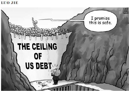 The ceiling of US debt