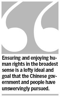 Action plan to promote human rights in China