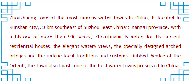 Zhouzhuang, the Venice of the Orient