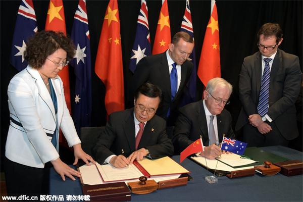 China eyes regional integration through FTA with Australia
